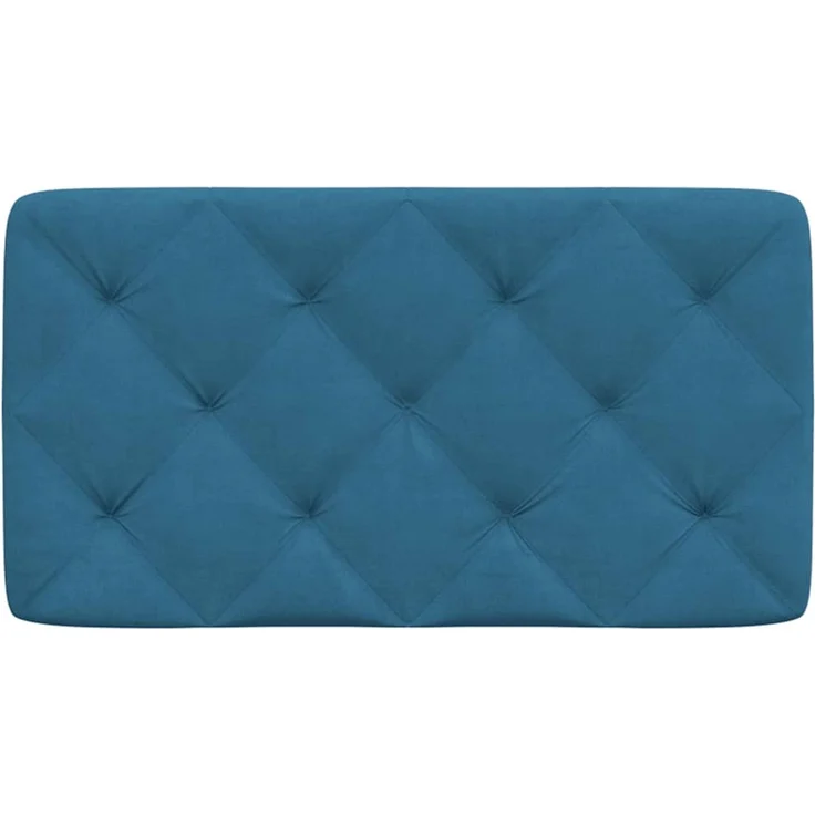 vidaXL Kopfteil-Kissen Blau 90 cm Samt 374712 – Bild 5