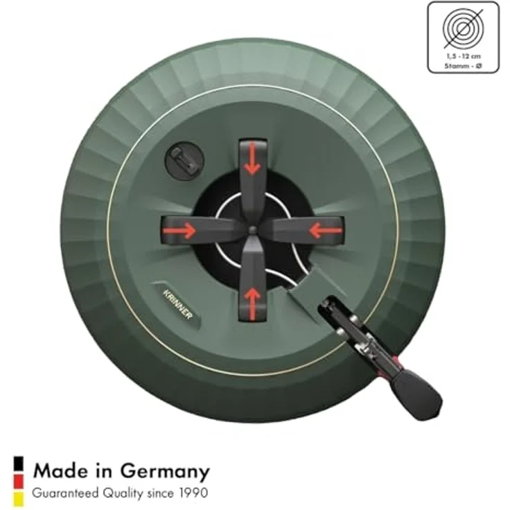 Krinner X-320 Deluxe Christbaumständer, bis 320 cm Baumhöhe, Stamm max. Ø 12 cm – Bild 3