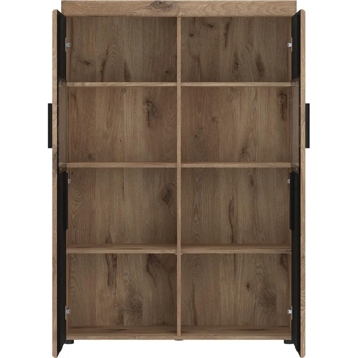 Wohnwand >Grano< (3-teilig) in Viking Eiche Dekor - 259x170x41 (BxHxT) – Bild 5