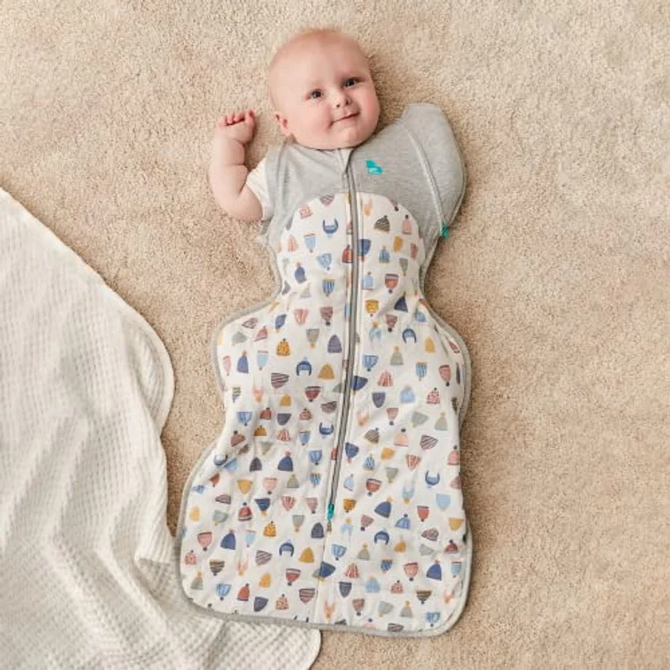 Love To Dream™ Swaddle UP™ Übergangsschlafsack, XL 11–14 kg – Weiß | Enganliegende Passform mit abnehmbaren Flügeln | 2,5 Tog für Winter & Herbst (16–20 °C) | Baumwolle, maschinenwaschbar – Bild 9