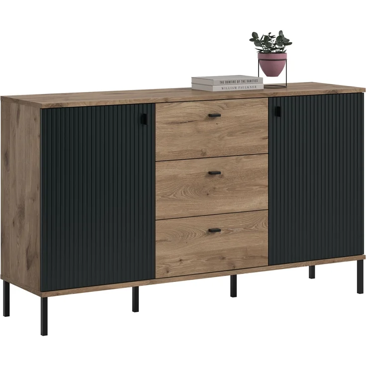 Chess Sideboard in schwarz tiefzieh – Bild 1