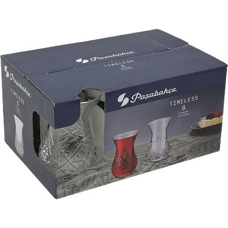 Pasabahce Auflaufform Pasabahce Timeless Teeglas 6er Set, Glas – Bild 3