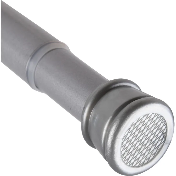 Verstellbare Vorhangstange - Spannstange zum Klemmen Silber Ø22/25 mm 80-125 cm