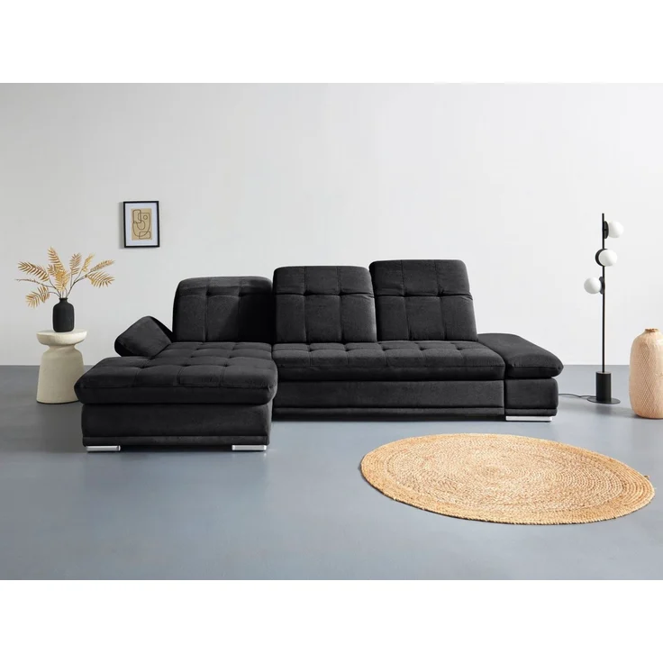 COTTA Ecksofa Holiday L-Form mit Sitztiefen-, Armteil- und Kopfteilverstellung, wahlweise mit Bettfunktion & Bettkasten – Bild 1