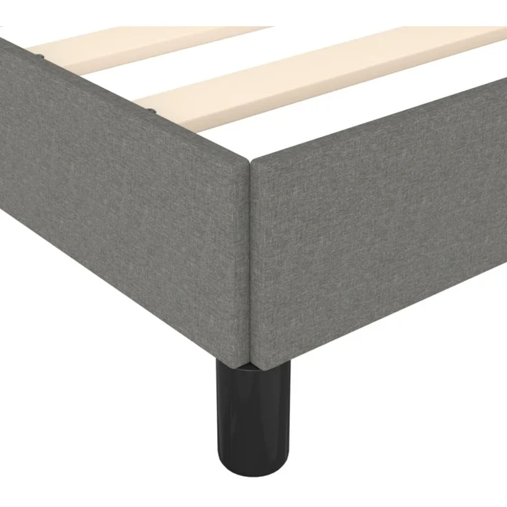 vidaXL Polsterbett, Stoff, 33,5 cm, Dunkelgrau, 120x190 cm – Bild 3
