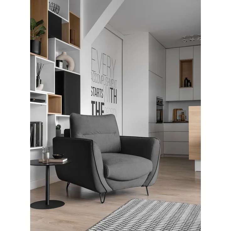 Silva 1F, Sessel, Stuhl, Dunkelgrau