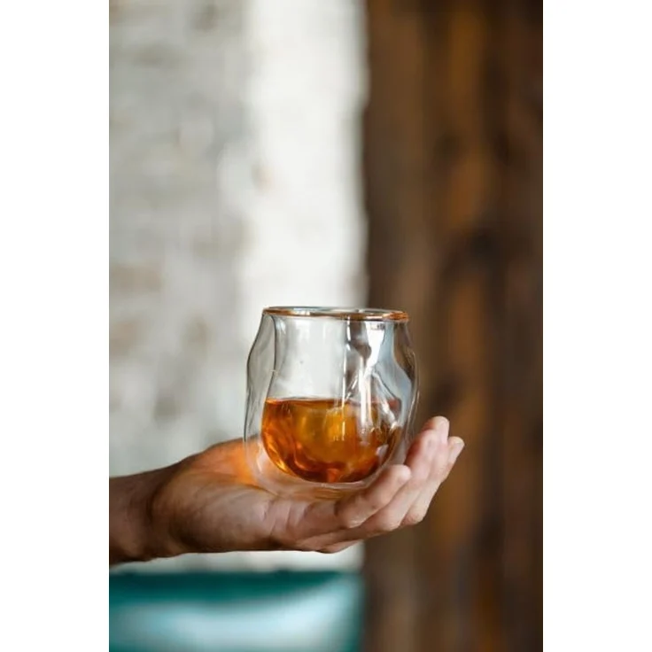 Vialli Design Doppelwandiges Whiskyglas Enzo 320 ml 8487 – Bild 4