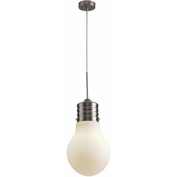 Pendelleuchte BILLA 20488: Modernes Design für minimalistische Räume – Ø25cm, E27, Mattweißes Glas