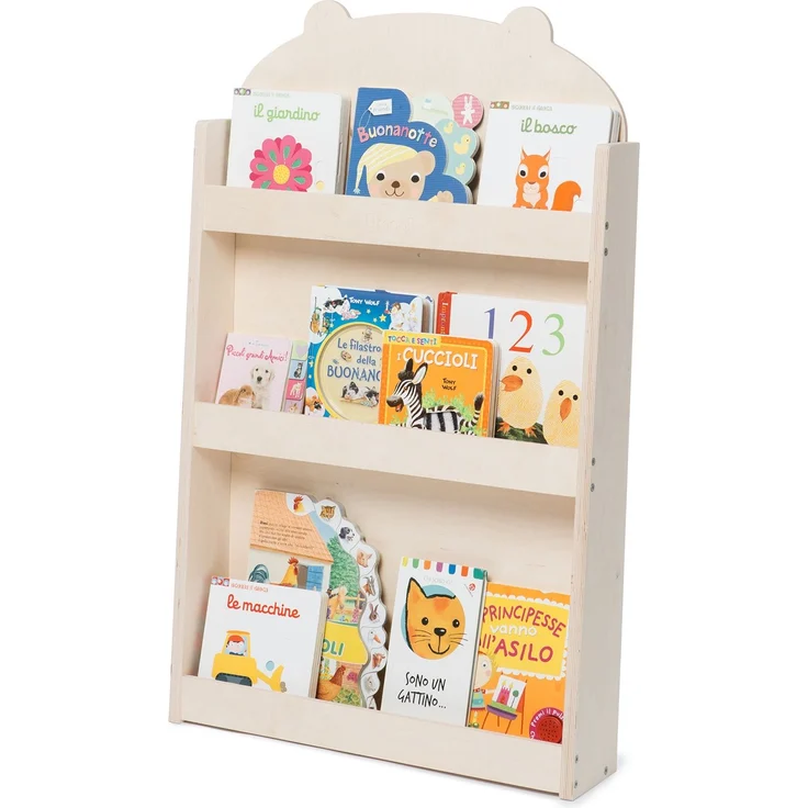 Dotty Natural Haus Bücherregal Montessori Multiplex 60 x 95 x 13 cm Natur – Bild 3