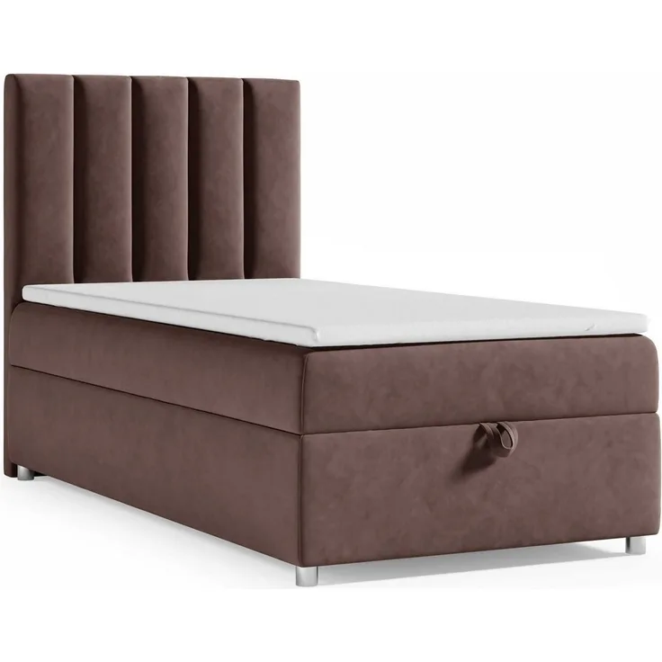 Best for Home Boxspringbett mit Bettkasten Trinity K-10 SINGLE Bonellfederkern inkl. 7 cm Topper (Einzelbett, Polsterbett gepolstertes Kopfteil, Jugendbett, Kinderbett versch. Größen, 70x200 80x200 90x200 100x200 cm), mit oder ohne Topper, Flexible Lie...