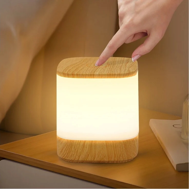 Nettlife LED Nachttischlampe 2ER Touch Dimmbar Akku 1800/3600mAH USB Aufladbar Kabellos, Dimmbar, LED fest integriert, mit 3 Farbtemperaturen&Timing Funktion Nachtlicht – Bild 5