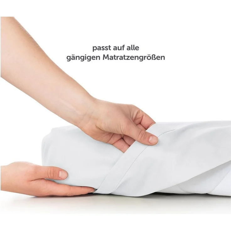 Blumtal Bettlaken Pflegeleichtes Betttuch, Gummizug: ohne, aus weichem, gebürstetem Mikrofaser-Gewebe ohne Gummizug – Bild 3