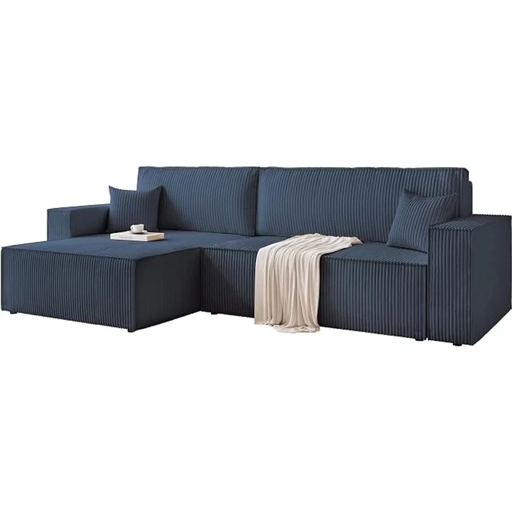 Modernes XL-Ecksofa mit Schlaffunktion und praktischem Stauraum – Bild 4