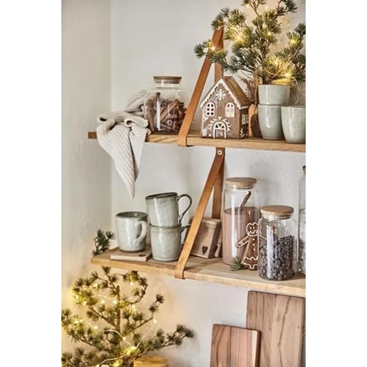 Lichterhaus Teelichthalter Teelichthaus Lebkuchenhaus Braun Ib Laursen 27631-14 – Bild 4