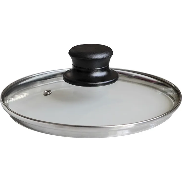 Universaldeckel RUBIN 28 cm mit Kunststoffknopf / Glasdeckel / Universal - Deckel / Pfannendeckel / Topfdeckel