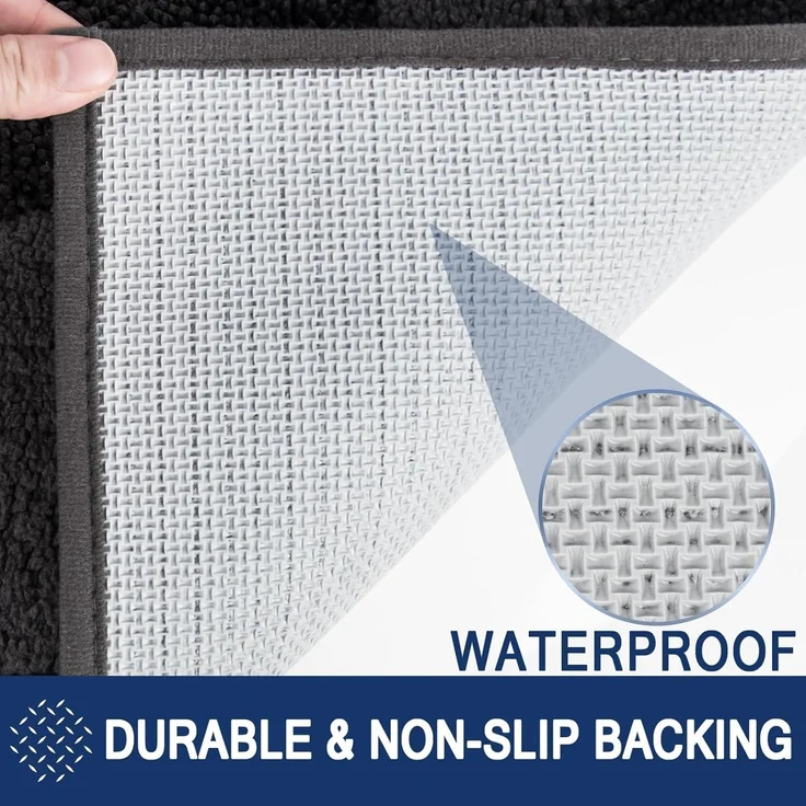 Schmutzfangmatte waschbar 50x80cm Fußmatte rutschfest wasserdicht Teppich – Bild 7