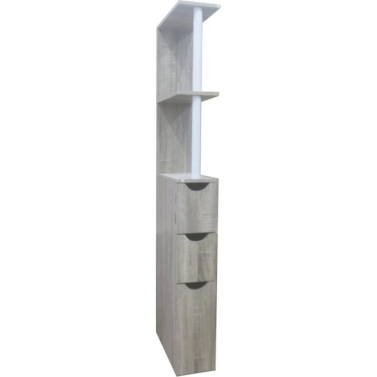 HTI-Living Raumteilerregal Raumteilerregal 136 cm Thekla Sonoma, Stück 1-tlg, Beistellschrank Nischenregal – Bild 5