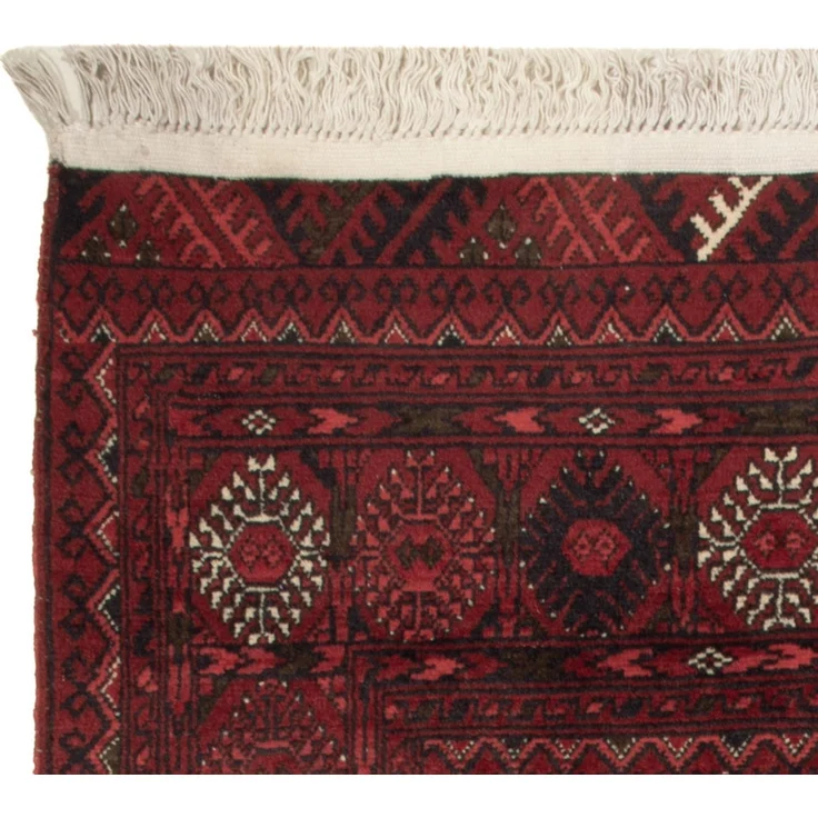 Afghan Teppich - 119 x 77 cm - dunkelrot – Bild 3