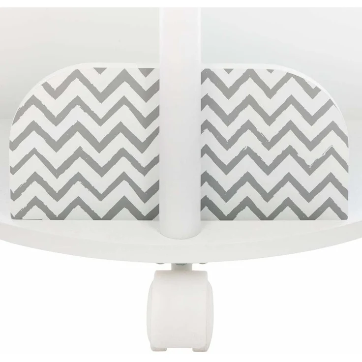 Bücherregal aus Holz für Kinderzimmer, Schrank mit Rädernrund – Bild 13