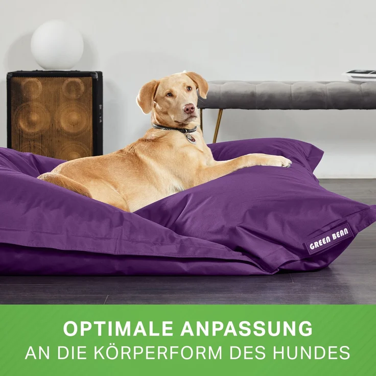 Green Bean® Hundebett für mittlere & große Hunde 120x160cm Hundekissen - Lila – Bild 2