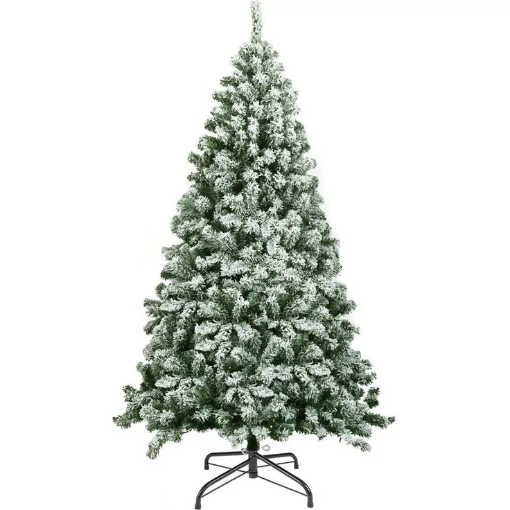COSTWAY Künstlicher Weihnachtsbaum, mit 928 Spitzen PVC Schnee Nadeln, 180cm