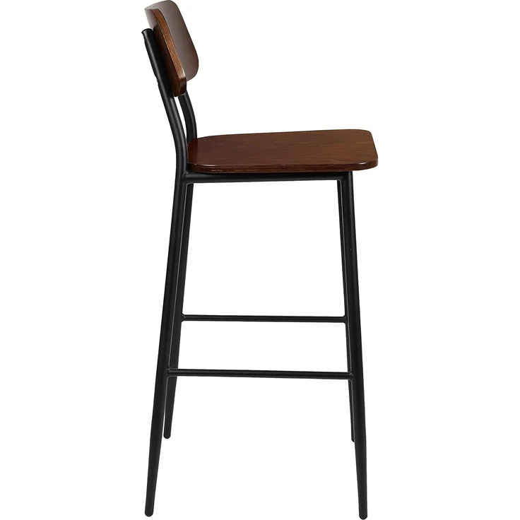 Flash Furniture Barhocker aus Metall und Holz, Stahl, Sperrholz, Mahagoni – Bild 7