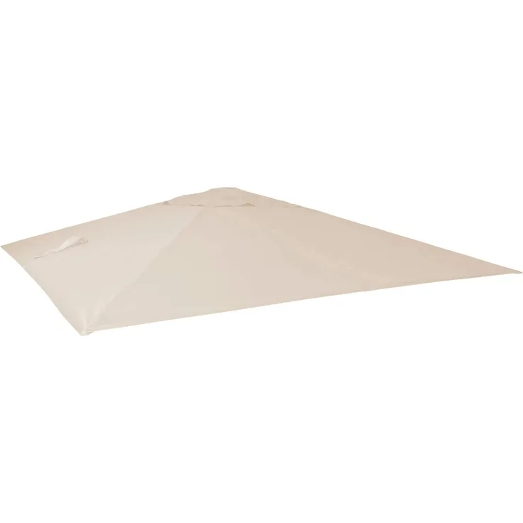 MCW Ersatz-Bezug für Schirm A96, 3x3m, witterungsfest, creme, mit Luftzirkulationshaube
