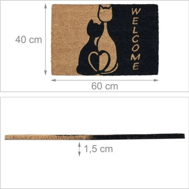 Fußmatte Kokos mit Katzen 10039441 – Bild 4