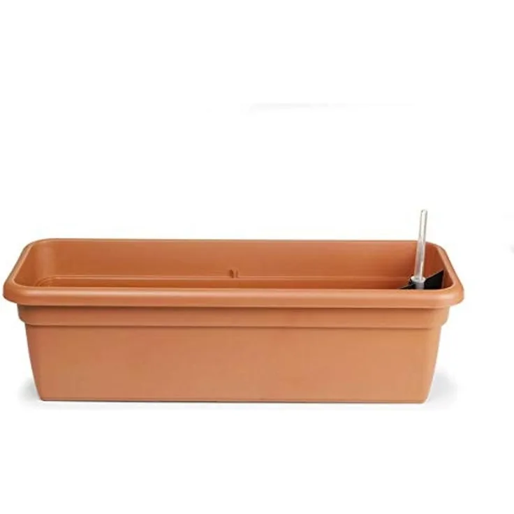 Balkonkasten FLORA Terracotta mit Bewässerungseinsatz 59 cm - Kunststoff - Geda