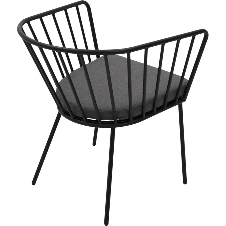 DEGAMO TOLEDO Gartengarnitur, Metall, anthrazit, 3-teilig (Tisch 52cm) – Bild 5