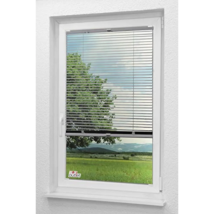Alujalousie 20mm verspannt (B x H) 120cm * 130cm in silber, frei verschiebbar – Bild 5
