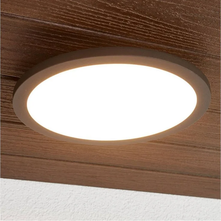 Lucande Außen-Deckenleuchte Malena, 1 x 11,5 W LED, warmweiß