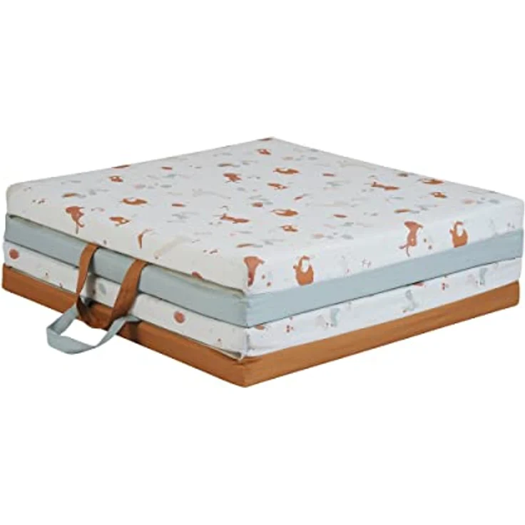 TINÉO - Krabbeldecke – Aktivitätsmatte – Spielteppich für Babys – Motorikmatte – Bodenmatte für Babys – Multifunktional 3-in-1 – 120x120 cm, Little Farmer – Bild 10