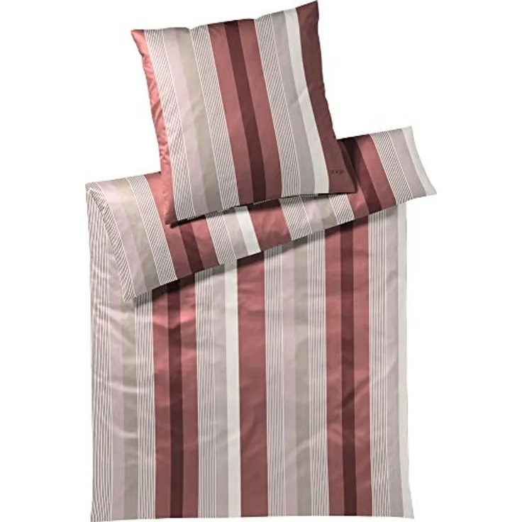 JOOP Bettwäsche Stripes ruby | Kissenbezug einzeln 40x80 cm