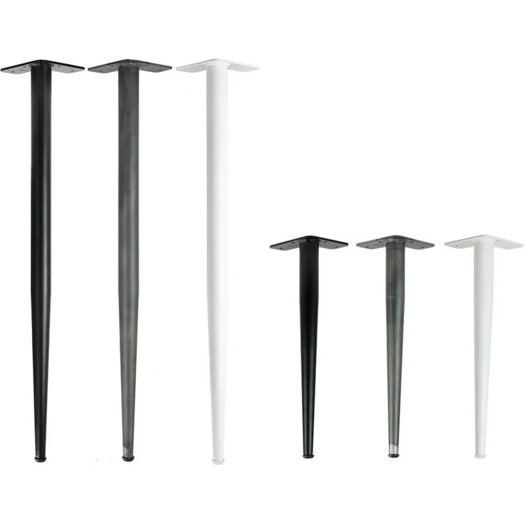 Natural Goods Berlin Tischbein CONICAL Legs, Tischbein, Möbelfüße, 42cm (Bank / Couchtisch), Weiß – Bild 1