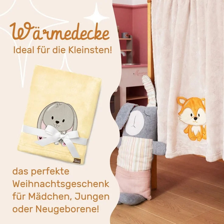 Wohndecke Warme Kuscheldecke Babydecke Blanket Baby Geschenk BE20-168, Be Mammy – Bild 3