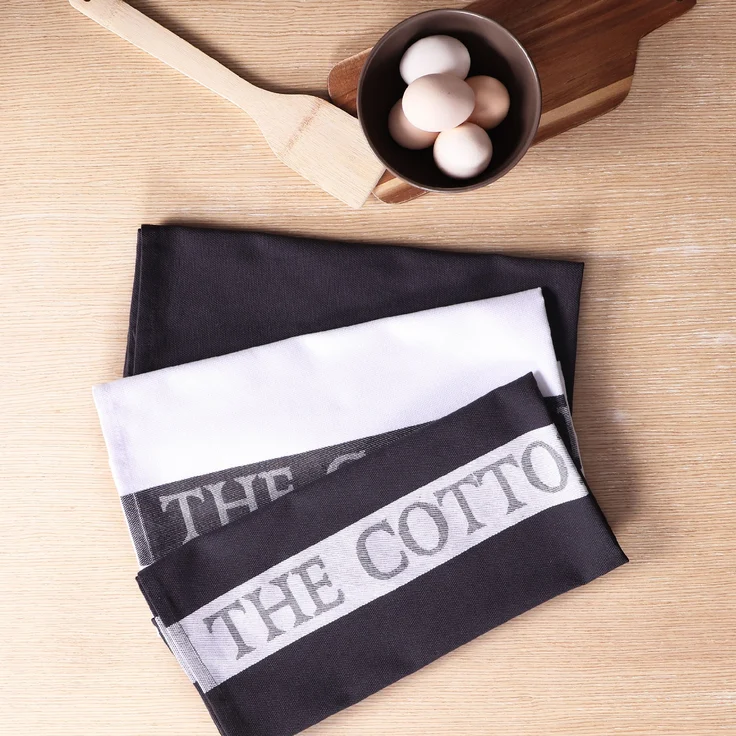 SANSIBAR Geschirrtuch-Set LB 70x50 cm grau – Bild 3