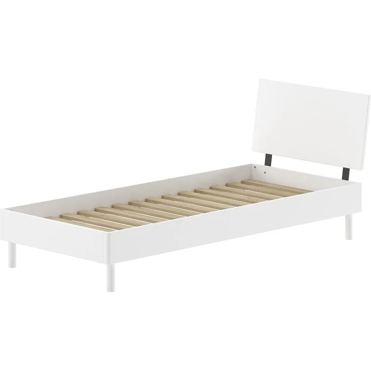 Einzelbett Set 90x200 Keeley Buche Weiß Massivholz Schrank Komfort – Bild 2