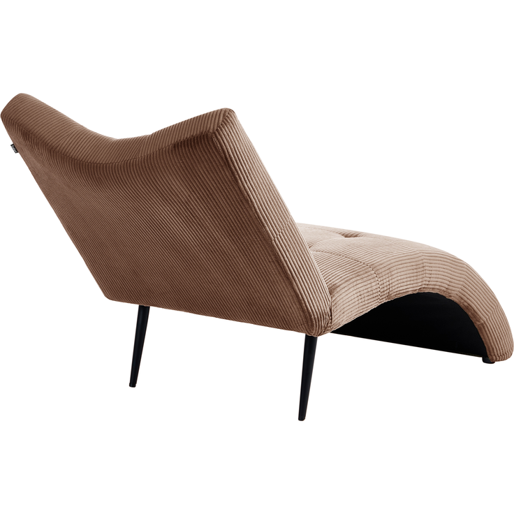 Chaiselongue QUILLY Cord Sandbeige – Bild 6