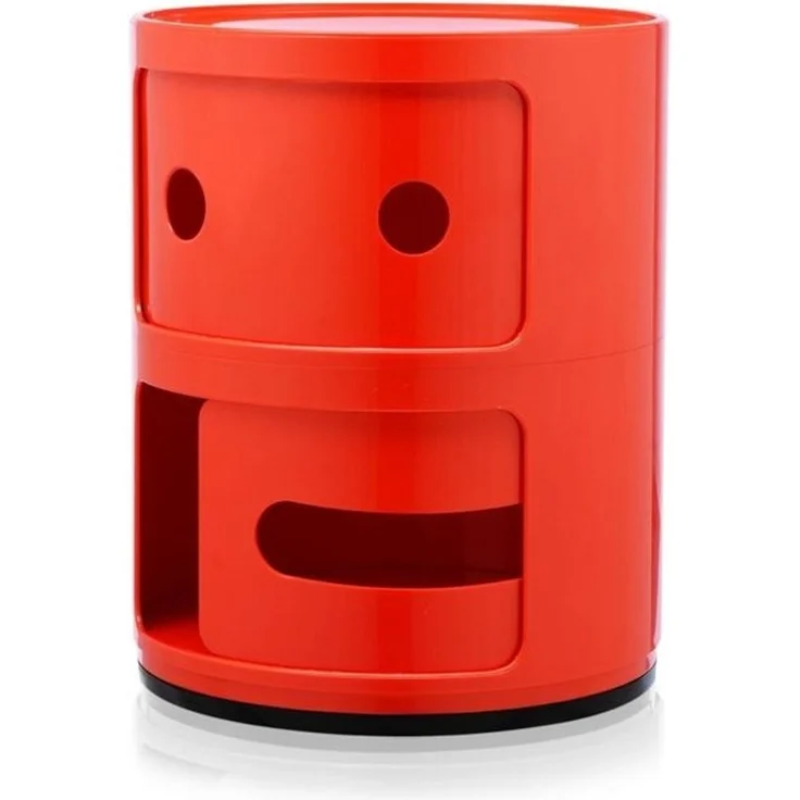 Kartell Componibili Container neutral, Kunststoff, Rot, 32 x 32 x 40 cm – Bild 2