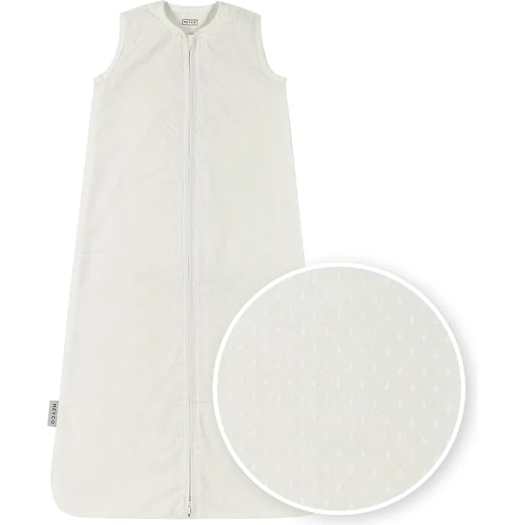 Meyco Baby Plume Schlafsack - 90 cm - Offwhite Off