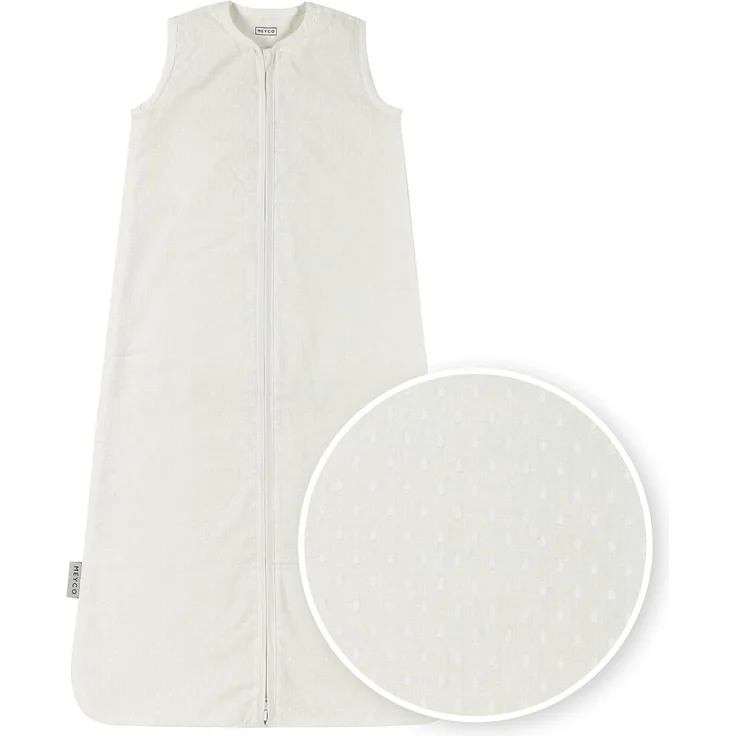 Meyco Baby Plume Schlafsack - 90 cm - Offwhite Off