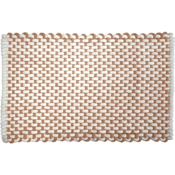 Douceur d'Intérieur, Badteppich Rafael Terracotta, Baumwolle/Polyester, Chenille, 50x80 cm