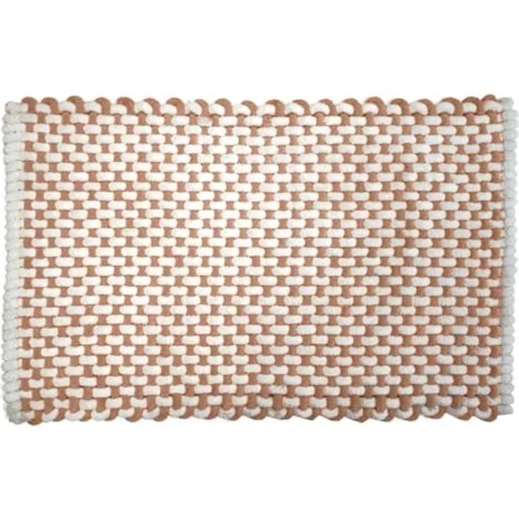 Douceur d'Intérieur, Badteppich Rafael Terracotta, Baumwolle/Polyester, Chenille, 50x80 cm – Bild 1