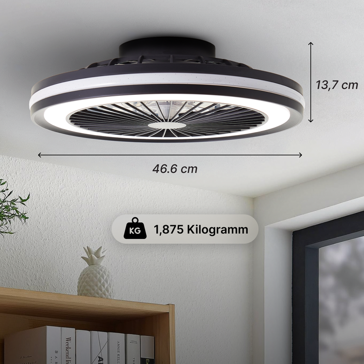 Brilliant AG Leuchten G99280-06 Palmero LED Deckenleuchte mit Ventilator RGBW – Bild 8