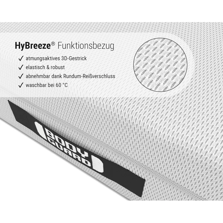 Boxspringmatratze BODYGUARD Boxspring Matratze, bett1. de, 28 cm hoch, atmungsaktiver HyBreeze® Funktionsbezug, aus 100 % QXSchaum® – Bild 5