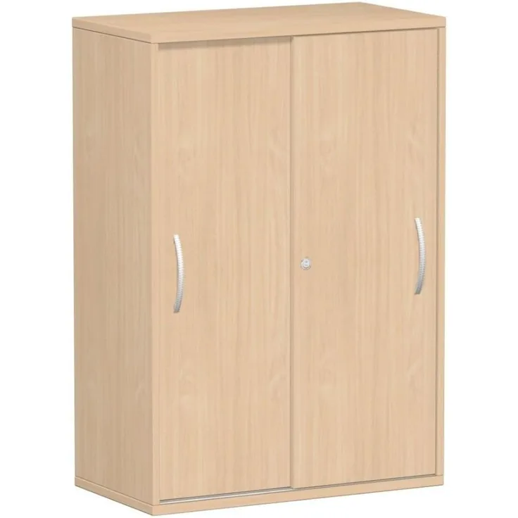 Schiebetürenschrank Oberboden 25 mm, 80x42x118cm, Buche Buche