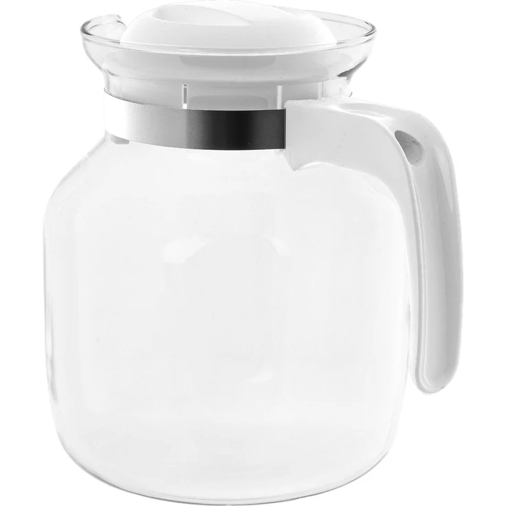 KADAX Hitzebeständige Teekanne mit Deckel, Glas, weiß, 1,5L – Bild 6