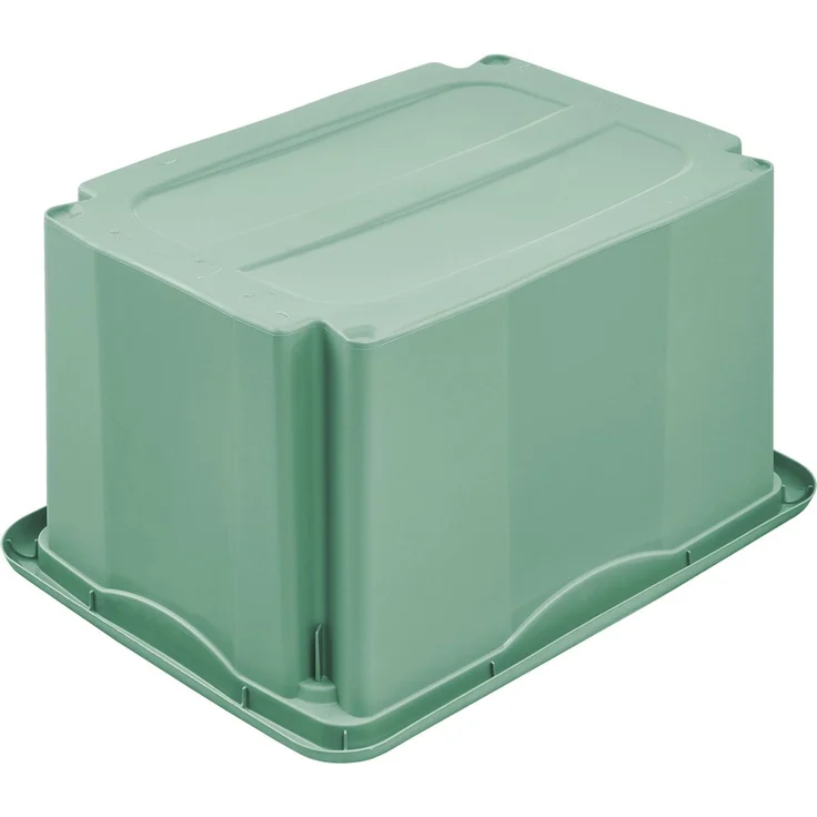 keeeper Aufbewahrungsbox Emil, Box mit Deckel, 3er Set, 15 L, 38 x 28,5 x 20,5 cm (Set, 3 St), ineinander und aufeinander stapelbar – Bild 2