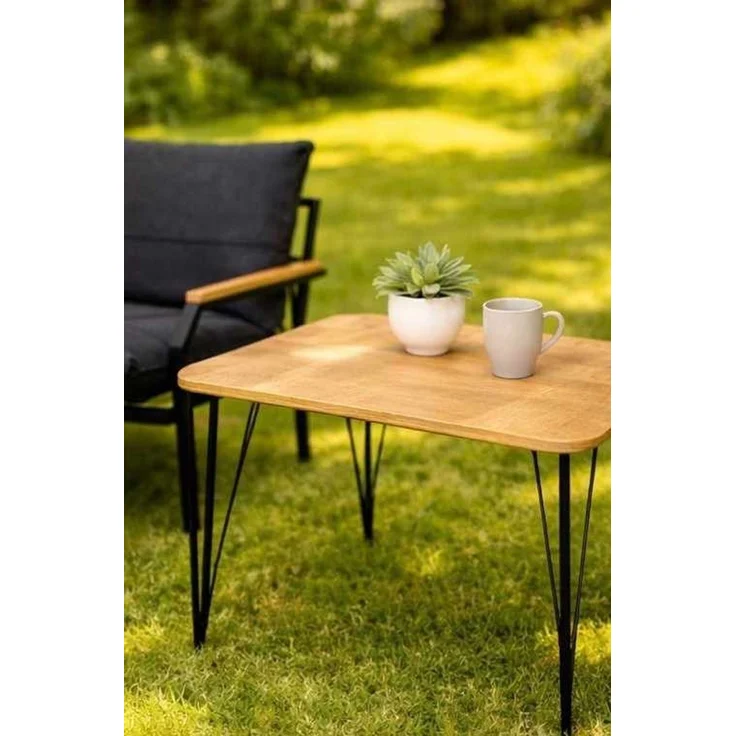 Skye Decor 'Alya Sehpa - Anthracite' Garten-Lounge-Set, Anthrazit, 120 x 70 x 61 cm – Bild 4